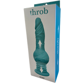 Hott Products Throb 10 Function Thrusting Dildo Vibrator Teal Vibrating Dildos